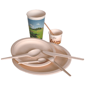Vaixella compostable 100% biodegradable de Sarau