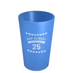 Gots personalitzats per aniversaris blaus de 30 cl de Sarau i més