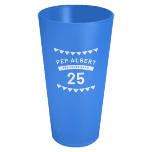 Gots personalitzats per aniversaris blaus de 40 cl de Sarau i més