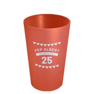 Gots personalitzats per aniversaris vermells de 30 cl de Sarau i més