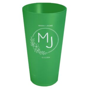 Gots personalitzats per casaments verds de 40 cl de Sarau i més