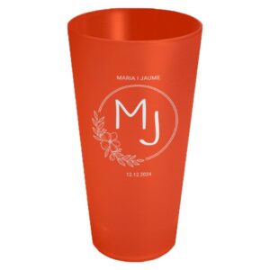 Gots personalitzats per casaments vermells de 40 cl de Sarau i més