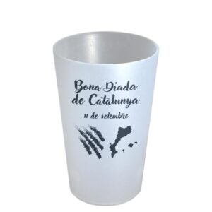 Gots personalitzats per la diada de l'11 de setembre de 30 cl blancs de Sarau i més