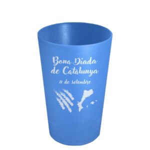 Gots personalitzats per la diada de l'11 de setembre de 30 cl blau de Sarau i més