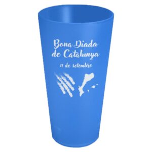 Gots personalitzats per la diada de l'11 de setembre de 40 cl blau de Sarau i més