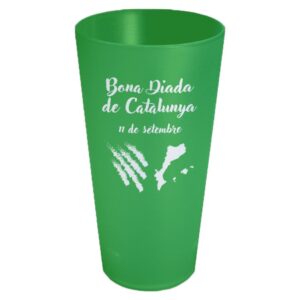 Gots personalitzats per la diada de l'11 de setembre de 40 cl verd de Sarau i més