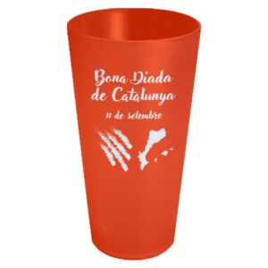 Gots personalitzats per la diada de l'11 de setembre de 40 cl vermell de Sarau i més